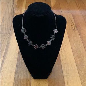 Purple beaded necklace never worn